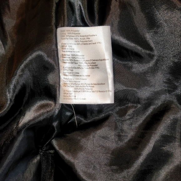 Black Down Michael Kors Ankle Length Poof Jacket Size Medium - Picture 4 of 5